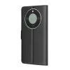 Techsuit - Leather Folio kinyitható tok - Honor Magic8 Lite - Fekete
