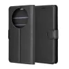Techsuit - Leather Folio kinyitható tok - Honor Magic8 Lite - Fekete