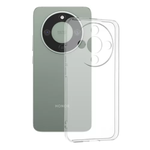 Techsuit - Clear Silicone - Honor Magic 8 Lite - Átlátszó tok