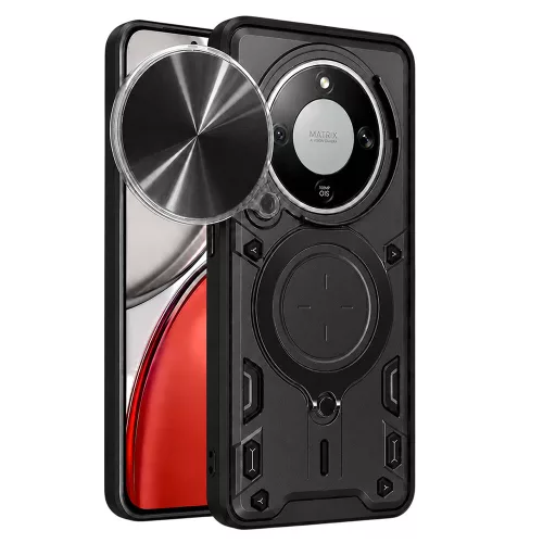 Techsuit - CamGuard Pro ütésálló tok - Honor Magic8 Lite - Fekete