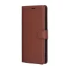 Techsuit - Leather Folio kinyitható tok - Honor Magic8 Lite - Barna