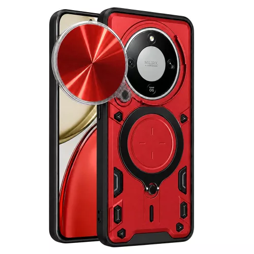 Techsuit - CamGuard Pro tok ütésálló tok - Honor Magic8 Lite - Piros