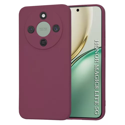 Techsuit - SoftFlex szilikon tok - Honor Magic8 Lite - Bordó