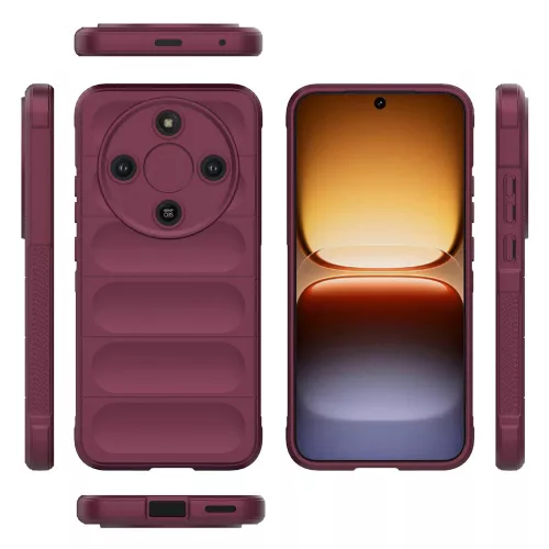 Techsuit - Magic Shield tok - Honor Magic8 Lite - Bordó