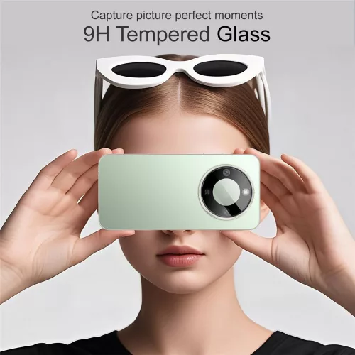 Techsuit - Full Camera - Kameravédő üvegfólia - Honor Magic 8 Lite - Fekete