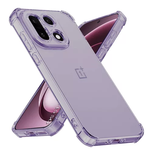 Techsuit - Shockproof Átlátszó Ütésálló Szilikon tok - OnePlus 15 - Átlátszó fekete
