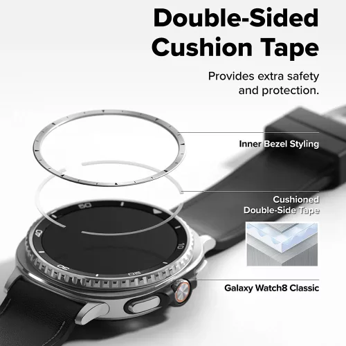 Ringke - Inner Bezel Styling - Samsung Galaxy Watch8 Classic - Silver (GW8C-46-IN-01)