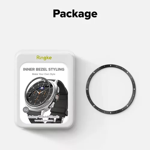 Ringke - Inner Bezel Styling - Samsung Galaxy Watch8 Classic - Black (GW8C-46-IN-02)