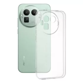   Techsuit - Clear Silicone tok (Kerek kamerakivágás)  - Realme GT 8 Pro - Átlátszó