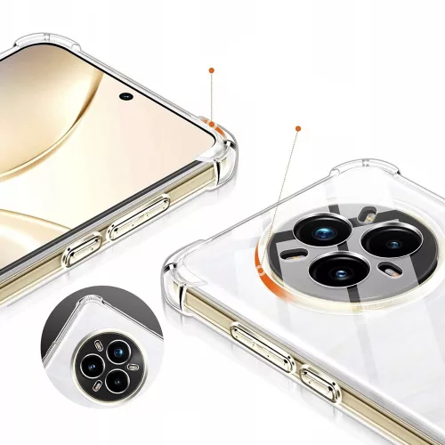 Techsuit - Shockproof Átlátszó Ütésálló Szilikon tok - Realme GT 8 Pro - Átlátszó