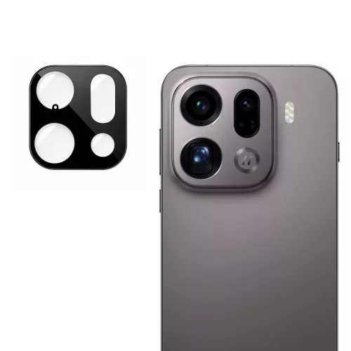 Techsuit - Full Camera - Kameravédő üvegfólia - Oppo Find X9 Pro - Fekete