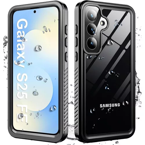 ShellBox - Vízálló tok (IP68 védelem) - Samsung Galaxy S25 FE - Fekete