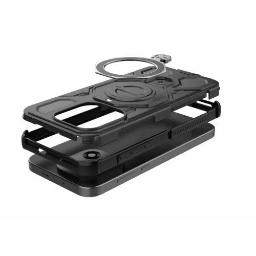 Techsuit - Carbon Shield PRO ütésálló tok - OnePlus 15 - Kék átlátszó