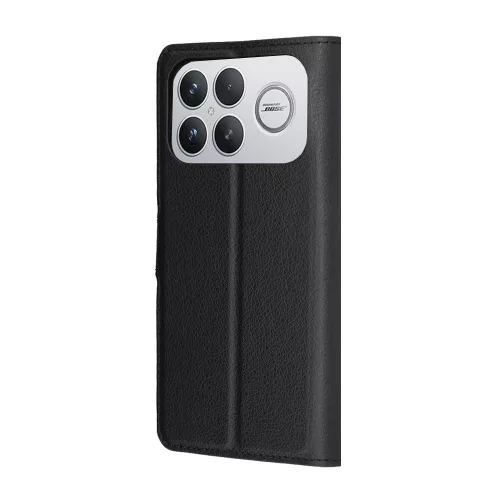 Techsuit - Leather Folio kinyitható tok - Xiaomi Poco F8 Ultra - Fekete