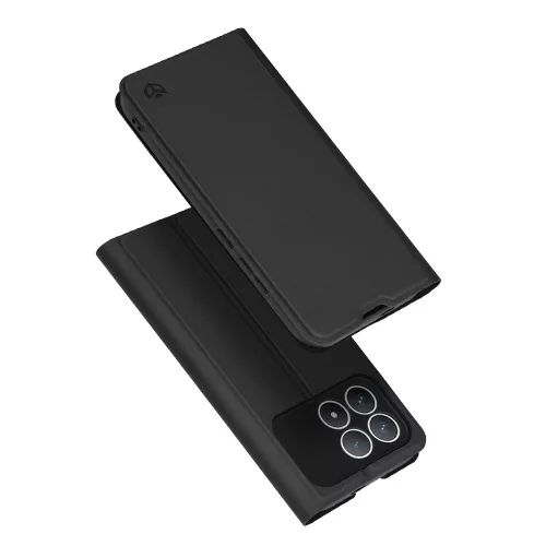 Techsuit - Magskin Book kinyitható tok - Xiaomi Poco F8 Pro - Fekete