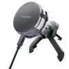 Spigen - Autós tartó vezeték nélküli töltéssel Essential EV25MFAQ (ACP10511) - MagSafe, Gyorstöltés, Szellőzőrácsra, 25W- Black