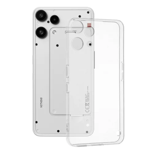 Techsuit - Clear Silicone - Nothing Phone (3a) Lite - Átlátszó tok