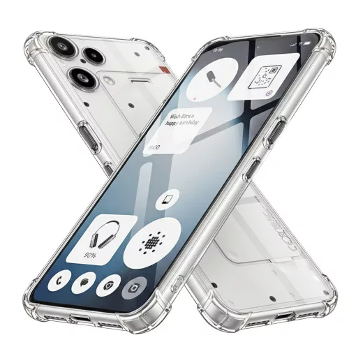 Techsuit - Shockproof Átlátszó Ütésálló Szilikon tok - Nothing Phone (3a) Lite - Átlátszó