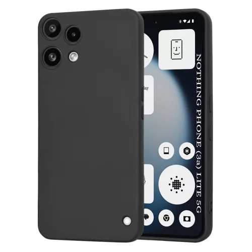 Techsuit - SoftFlex szilikon tok - Nothing Phone (3a) Lite - Fekete