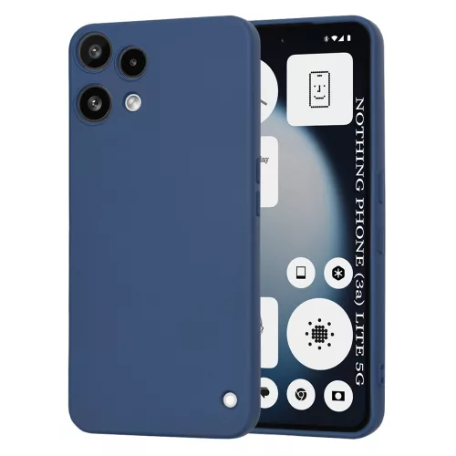 Techsuit - SoftFlex szilikon tok - Nothing Phone (3a) Lite - Sötétkék