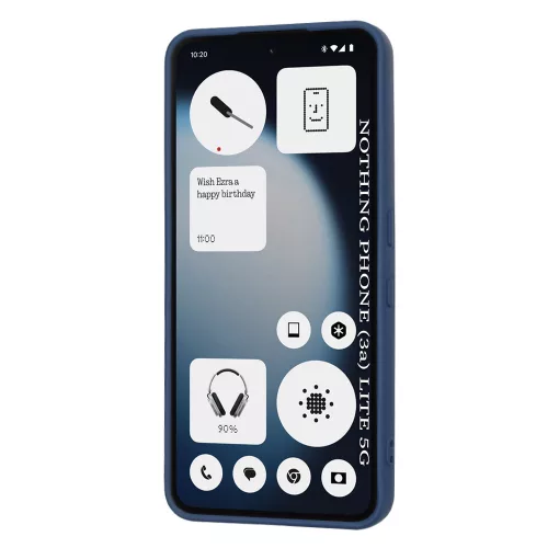 Techsuit - SoftFlex szilikon tok - Nothing Phone (3a) Lite - Sötétkék