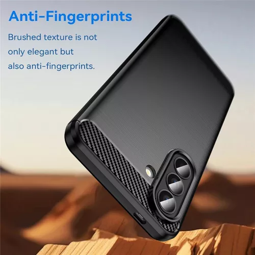Techsuit - Carbon szilikon tok - Samsung Galaxy A57 5G - Fekete