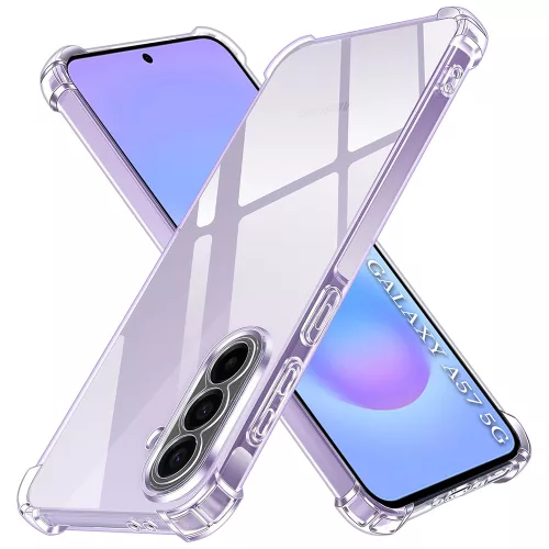Techsuit - Shockproof Átlátszó Ütésálló Szilikon tok - Samsung Galaxy A57 5G - Átlátszó
