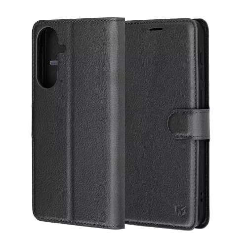 Techsuit - Leather Folio kinyitható tok - Samsung Galaxy A37 5G / A36 5G - Fekete