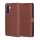 Techsuit - Leather Folio kinyitható tok - Samsung Galaxy A37 5G / A36 5G - Barna