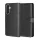 Techsuit - Leather Folio kinyitható tok - Samsung Galaxy A57 5G - Fekete