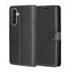 Techsuit - Leather Folio kinyitható tok - Samsung Galaxy A57 5G - Fekete