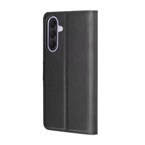 Techsuit - Leather Folio kinyitható tok - Samsung Galaxy A57 5G - Fekete
