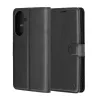 Techsuit - Leather Folio kinyitható tok - Samsung Galaxy A57 5G - Fekete