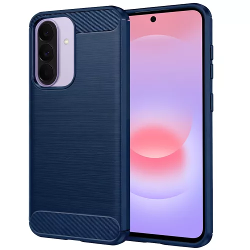 Techsuit - Carbon szilikon tok - Samsung Galaxy A37 5G / A36 5G / A56 5G - Kék