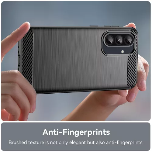 Techsuit - Carbon szilikon tok - Samsung Galaxy A37 5G / A36 5G / A56 5G - Kék