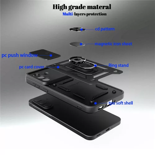 Techsuit - CamShield ütésálló tok - Samsung Galaxy A57 5G - Kék