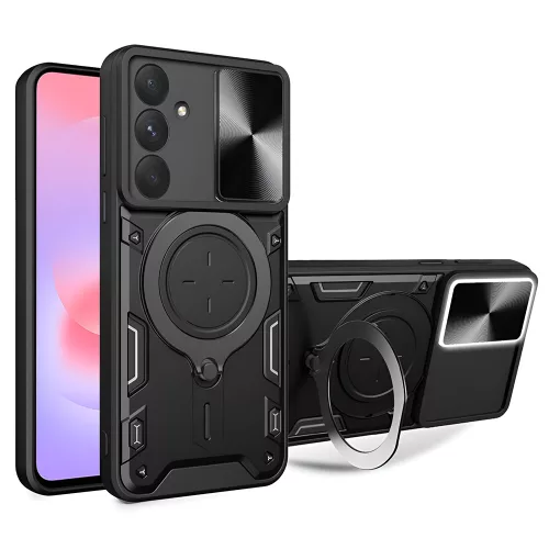 Techsuit - CamGuard Pro ütésálló tok - Samsung Galaxy A37 5G - Fekete