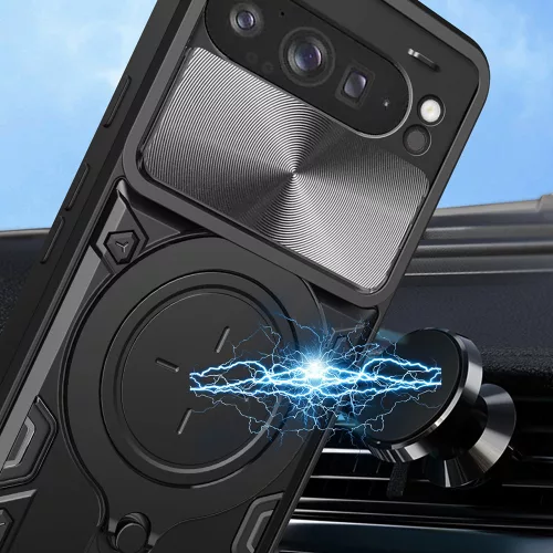 Techsuit - CamGuard Pro ütésálló tok - Samsung Galaxy A37 5G - Fekete