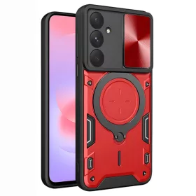   Techsuit - CamGuard Pro tok ütésálló tok - Samsung Galaxy A37 5G - Piros