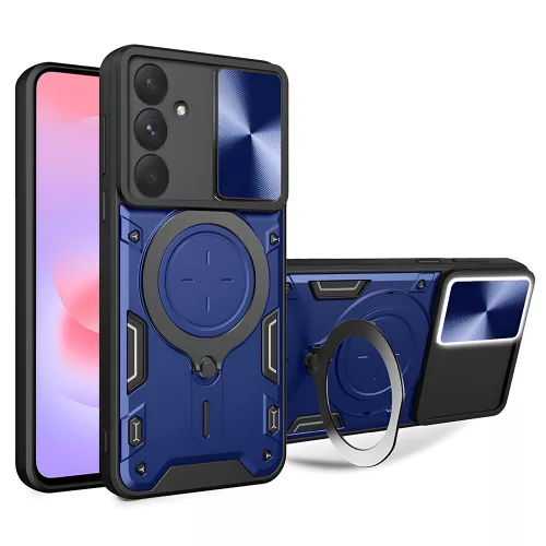 Techsuit - CamGuard Pro ütésálló tok - Samsung Galaxy A37 5G - Kék