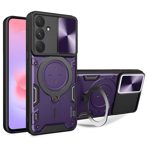 Techsuit - CamGuard Pro ütésálló tok - Samsung Galaxy A37 5G - Lila