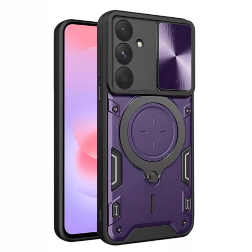 Techsuit - CamGuard Pro tok ütésálló tok - Samsung Galaxy A37 5G - Lila