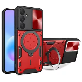   Techsuit - CamGuard Pro ütésálló tok - Samsung Galaxy A57 5G - Piros