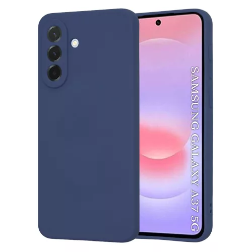 Techsuit - SoftFlex szilikon tok - Samsung Galaxy A37 5G / A36 5G - Sötétkék