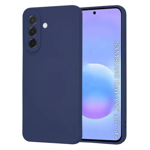 Techsuit - SoftFlex szilikon tok - Samsung Galaxy A57 5G - Sötétkék