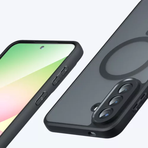 Techsuit - PureFrost MagSafe Ütésálló tok Ütésálló tok - Samsung Galaxy A57 5G - Matt fekete