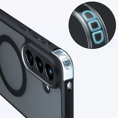 Techsuit - PureFrost MagSafe Ütésálló tok Ütésálló tok - Samsung Galaxy A57 5G - Matt fekete