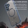 Techsuit - HaloFrost II MagSafe tok - Samsung Galaxy A37 5G - Sötétkék