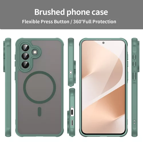 Techsuit - HaloFrost II MagSafe tok - Samsung Galaxy A57 5G - Zöld