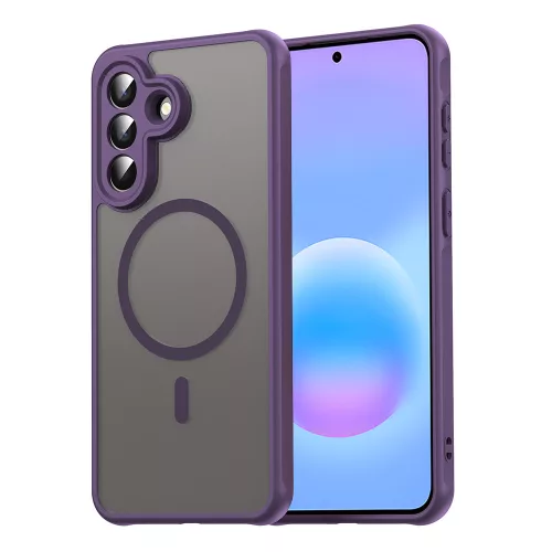 Techsuit - HaloFrost II MagSafe tok - Samsung Galaxy A57 5G - Lila